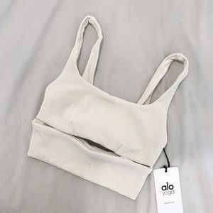 ALO yoga slit bra size S in color bone